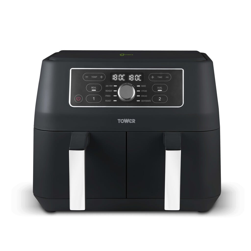 Tower Vortx 8L Dual Basket T17181AFR Air Fryer – Black #402437