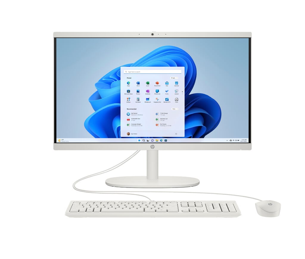 HP 22 -dg0007na 21.45″ All in One – Intel® Celeron®, 128GB UFS – White #407927