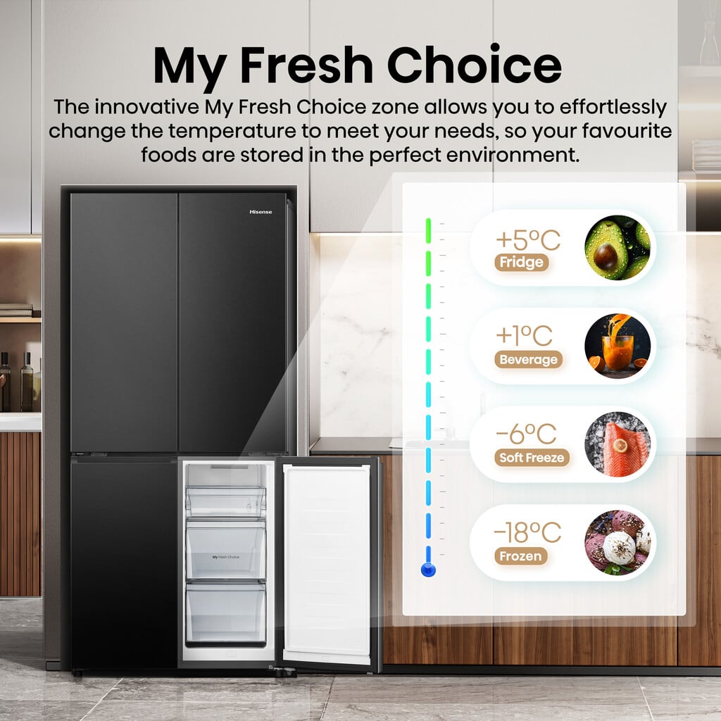 Hisense PureFlat RQ5P470SAFD Wifi Connected Total No Frost