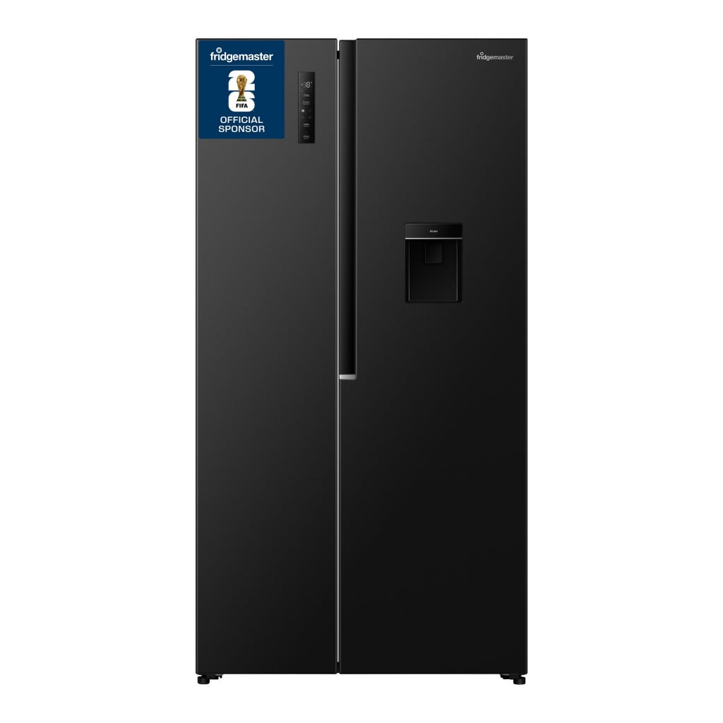 Fridgemaster MS91558DEB American Fridge Freezer – Black #408478
