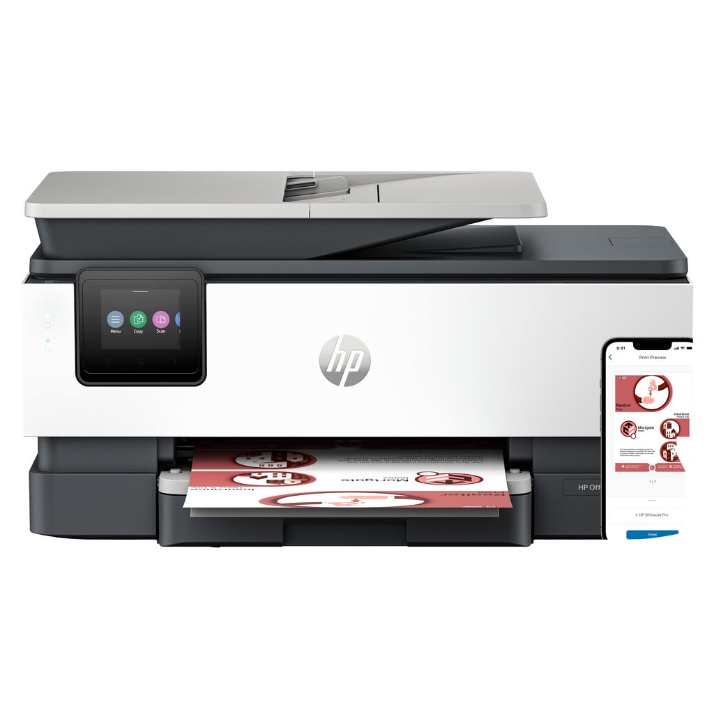 HP OfficeJet Pro 8132e Wireless All In One Inkjet Printer Includes 3 months of Instant Ink with HP+ – Grey #405371
