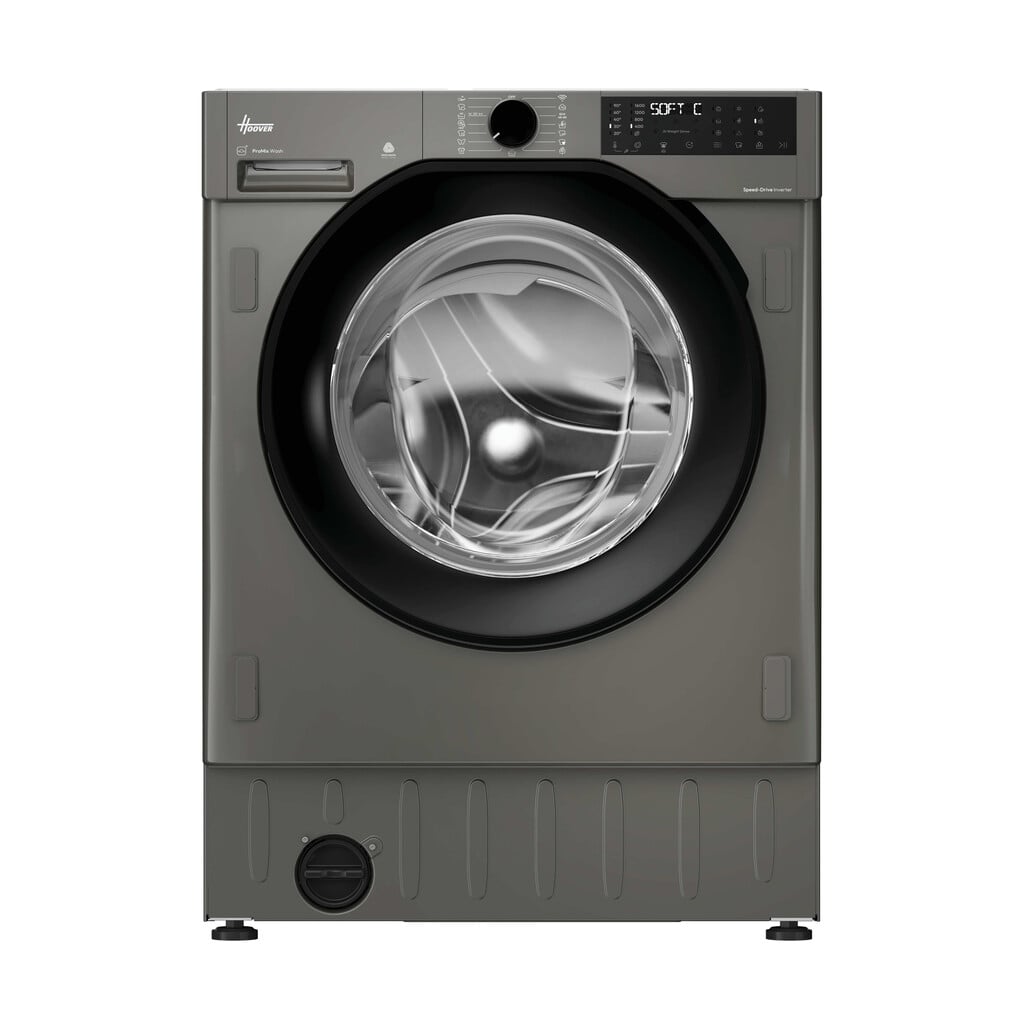 Hoover H-WASH&DRY 400 Pro BH4S696M6DB9R-80 Wifi Connected Integrated 9Kg / 6Kg Washer Dryer with 1600 rpm – Anthracite, A Rated [Wash Only] #406136