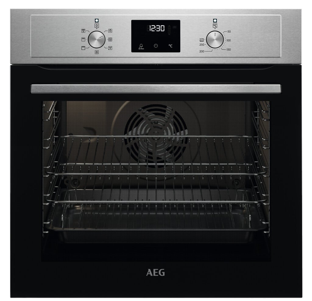 AEG 3000 SurroundCook BCX33501KM Built In Electric Single Oven – Stainless Steel – A Rated #409627