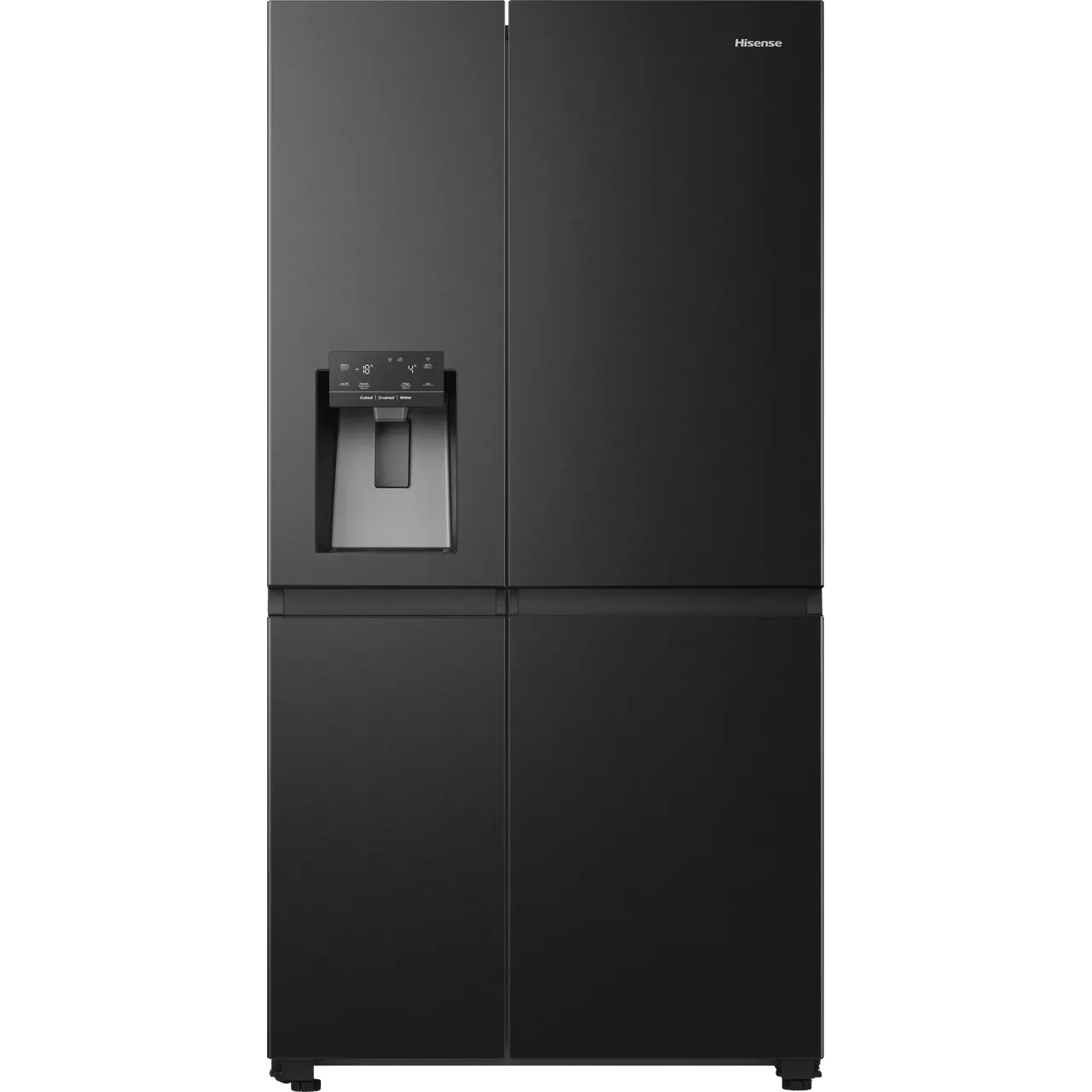 Hisense PureFlat Infinite RS818N4TFE Wifi Connected Non-Plumbed Total No Frost American Fridge Freezer – Black / Stainless Steel – E Rated #411130
