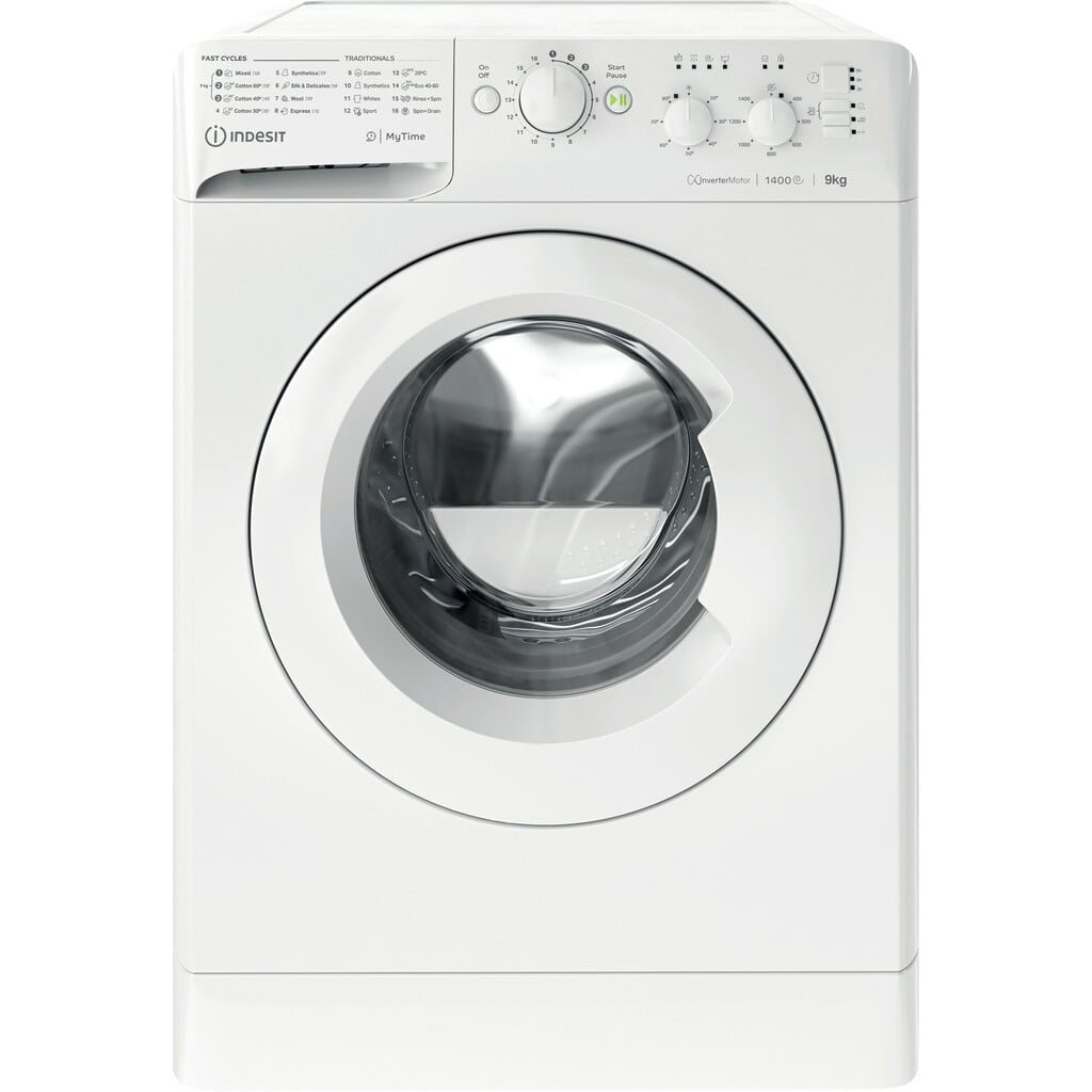 Indesit My Time MTWC 91495 W UK N 9kg Washing Machine with 1400 rpm – White – B Rated #411431
