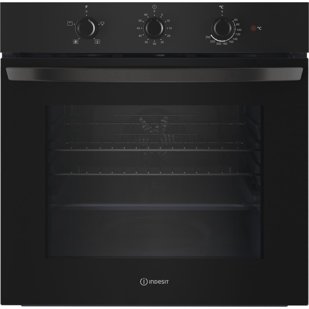 Indesit Click&Clean IO 233 B UK Built In Electric Single Oven – Black – A Rated #410418