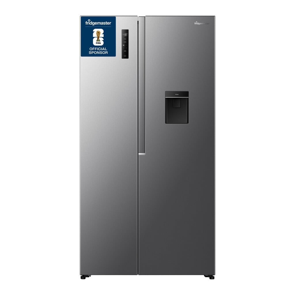 Fridgemaster MS91558DES Total No Frost American Fridge Freezer – Silver – E Rated #409613