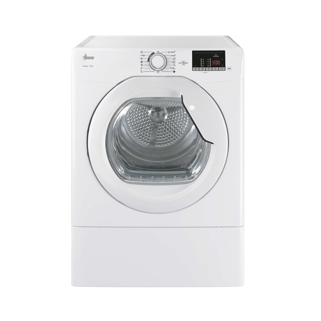 Hoover H-DRY 300 LITE HLEV10DG-80 10Kg Vented Tumble Dryer – White – C Rated #411441