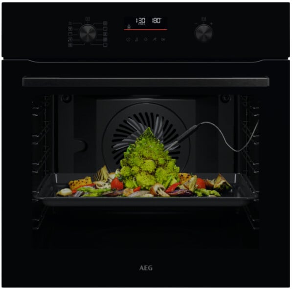 AEG 6000 SenseCook® OS6AB50AK Built In Electric Single Oven – Black – A+ Rated #410136