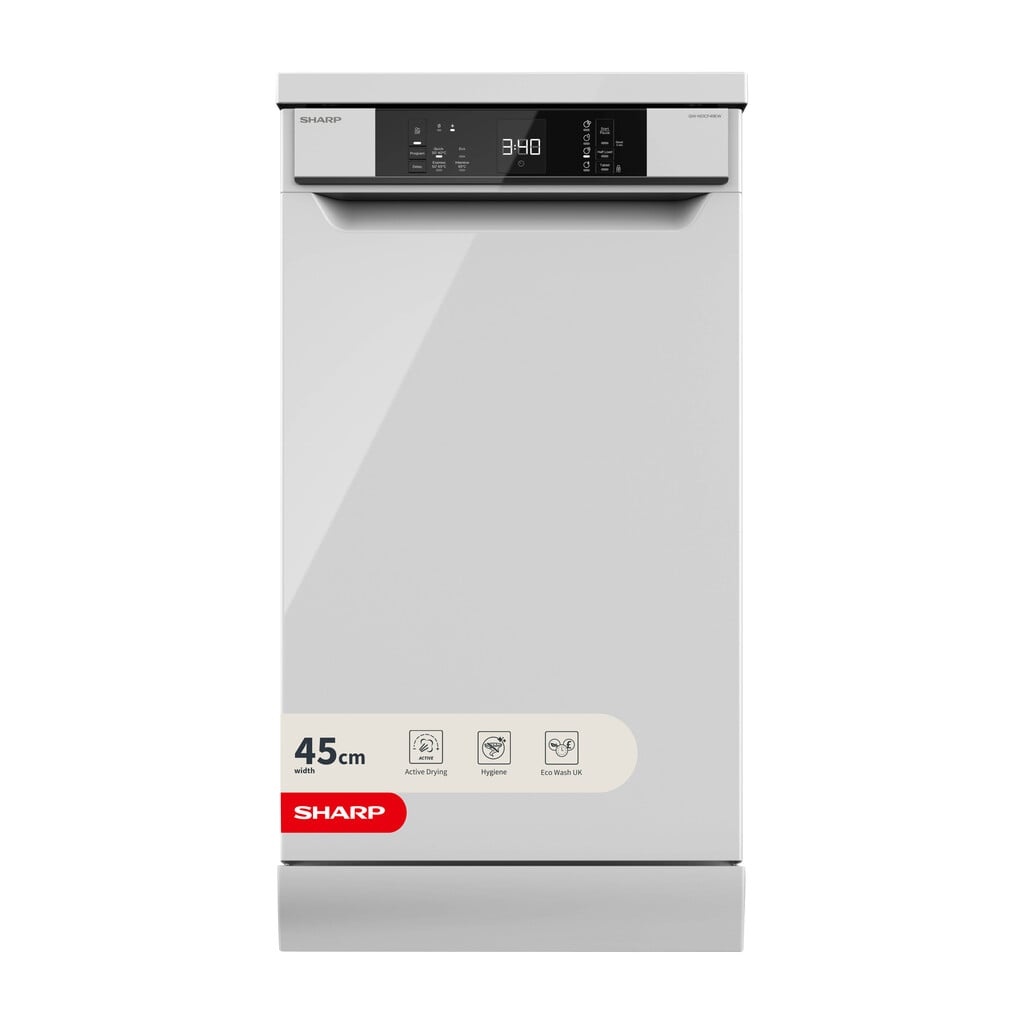 Sharp QW-NS1CF49EW-EN Slimline Dishwasher – White – E Rated #410180