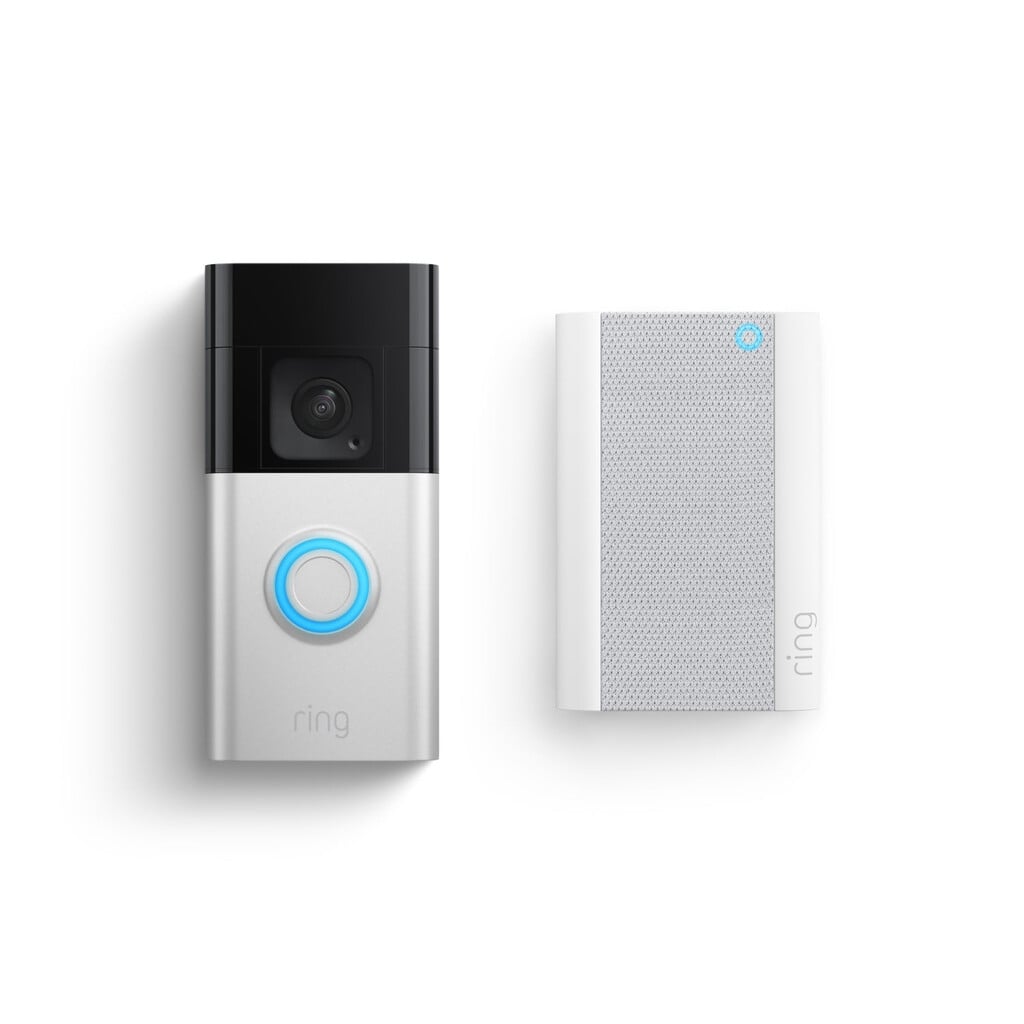 Ring Video Doorbell Plus + Chime Pro Smart Doorbell – Satin Nickel #411768