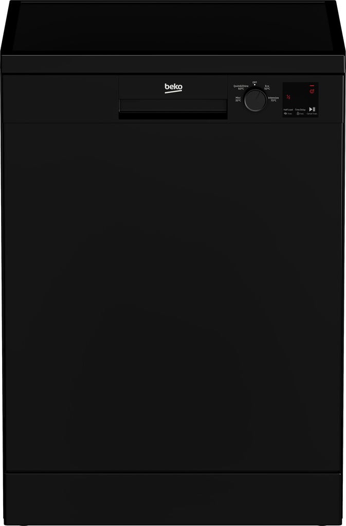Beko DVN04320B Full Size Dishwasher – Black – E Rated #411354