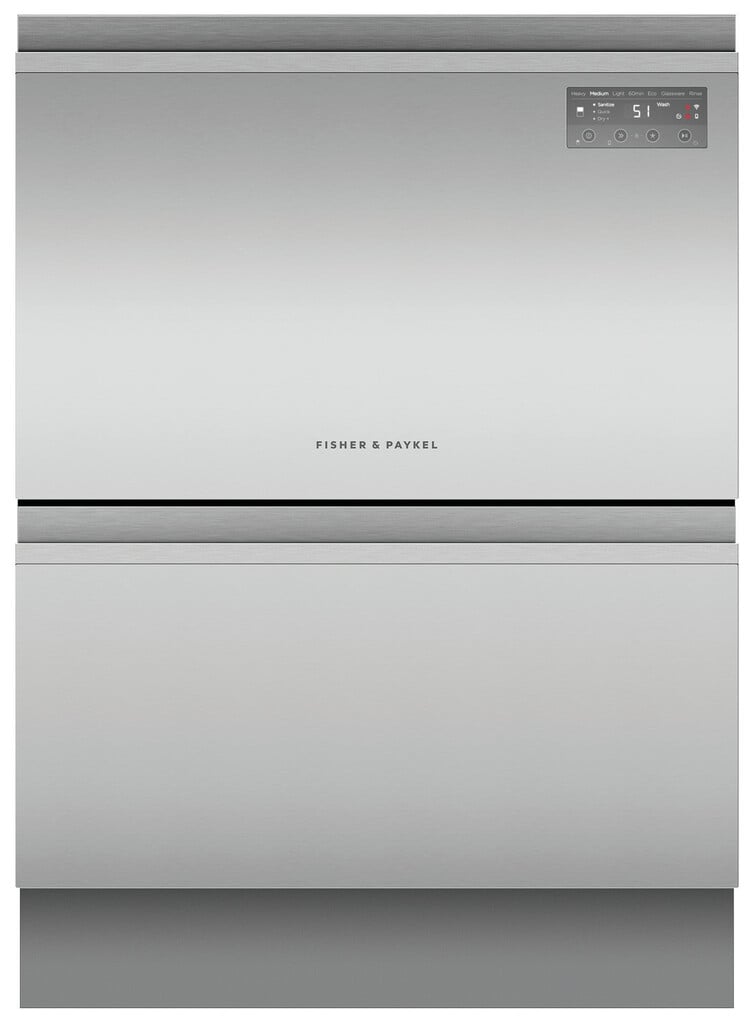 Fisher & Paykel Series 7 Double DishDrawer™ DD60D2HNX9 Wifi Connected Fully Integrated Full Size Dishwasher – Stainless Steel Control Panel – E Rated #410378