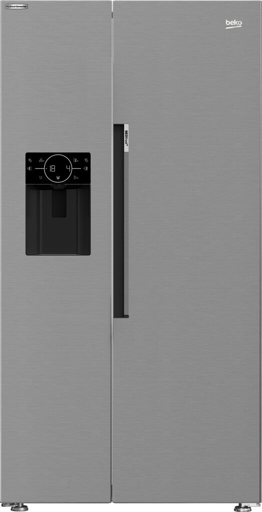 Beko HarvestFresh™ ASP342VPS Plumbed Frost Free American Fridge Freezer – Stainless Steel Effect – E Rated #409638