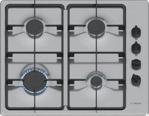 Bosch Series 2 PBP6B5K60 58cm Gas Hob – Stainless Steel #411554