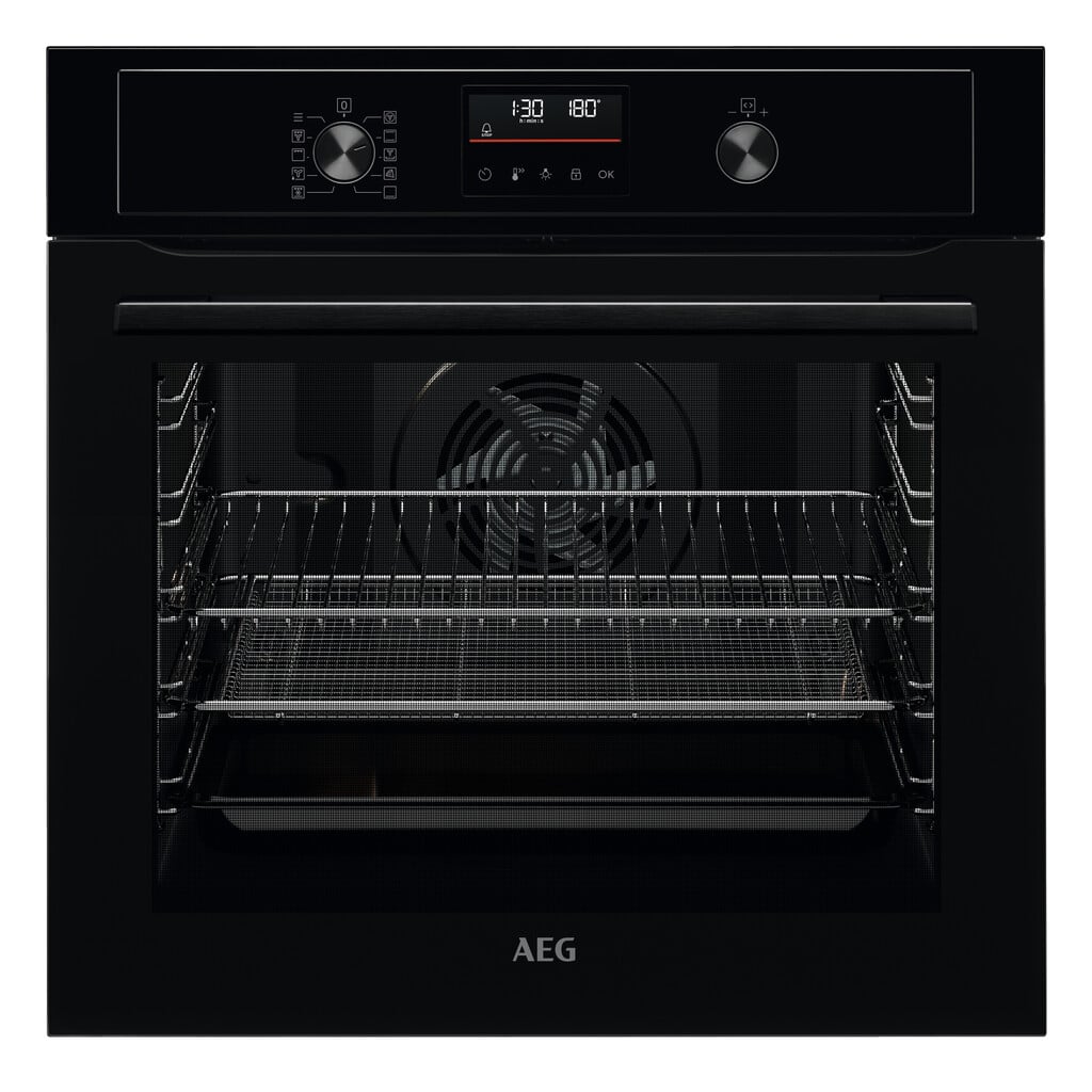 AEG 3000 AirFry BPX535A61B Built In Electric Single Oven with Pyrolytic Cleaning – Black – A+ Rated #411246
