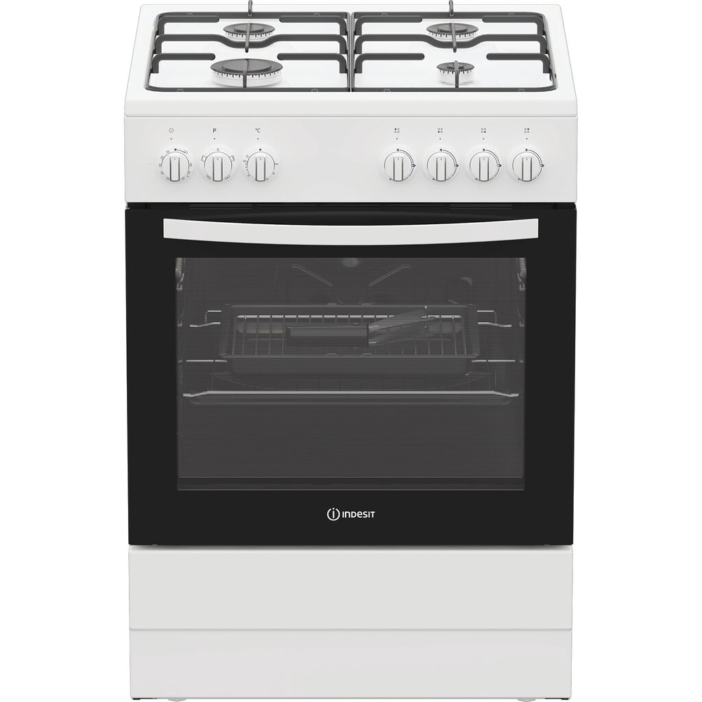 Indesit I6G3PMW/UK 60cm Wide Single Oven Dual Fuel Cooker – White – A Rated #410424
