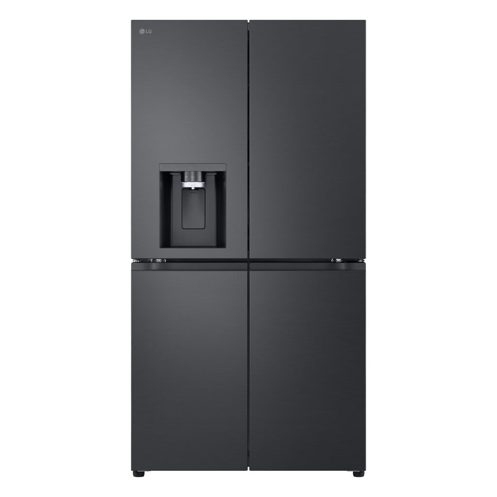LG NatureFRESH™ GMF960EV4E Total No Frost American Fridge Freezer – Essence Black Steel – E Rated #411201
