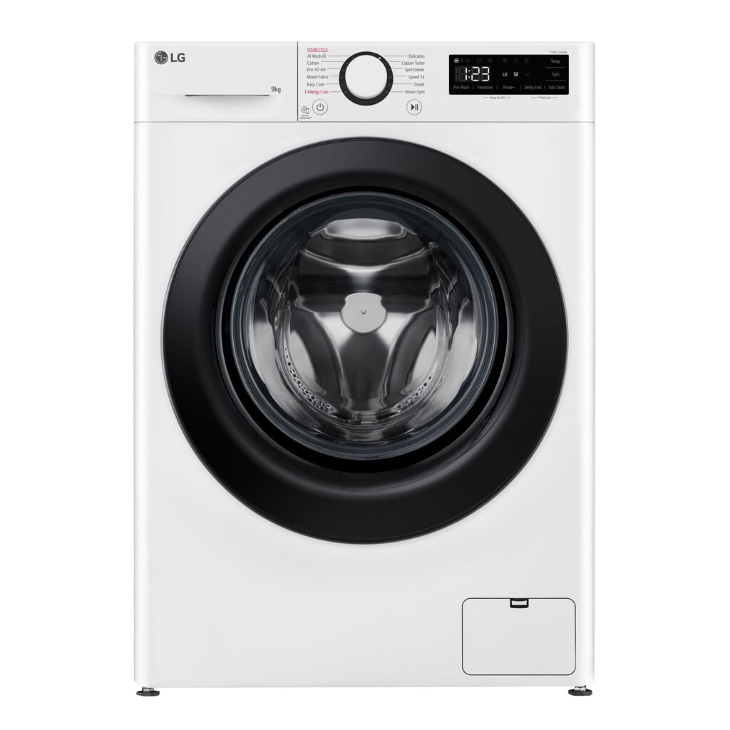 LG Counter-Depth MAX™ F2Y509WBLN1 9kg Washing Machine with 1200 rpm – White – A Rated #411094