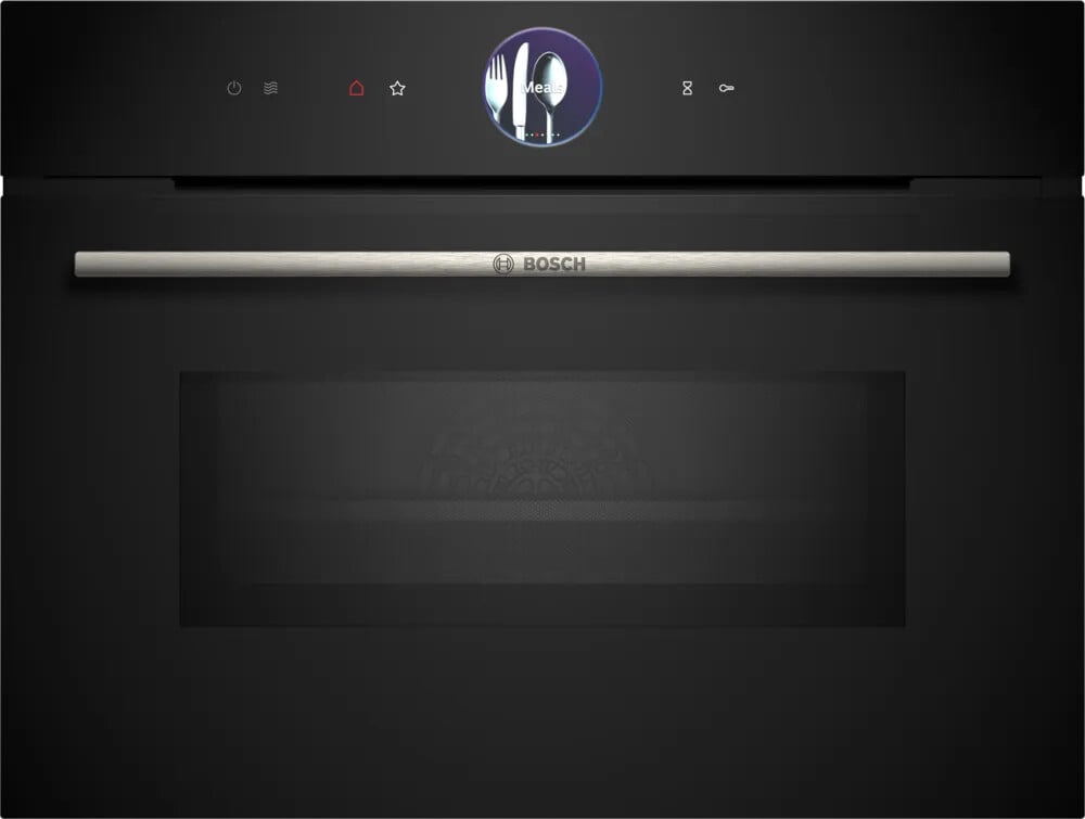 Bosch Series 8 CMG7361B1B Built In Compact Electric Single Oven with Microwave Function – Black #410342