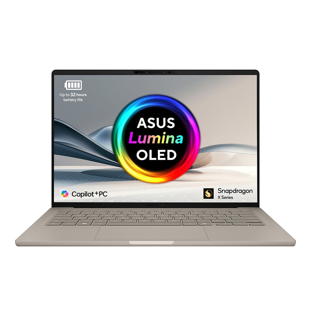ASUS Zenbook A14 OLED 14″ Laptop – Qualcomm Snapdragon®, 1TB SSD, 16 GB RAM – Beige #411316