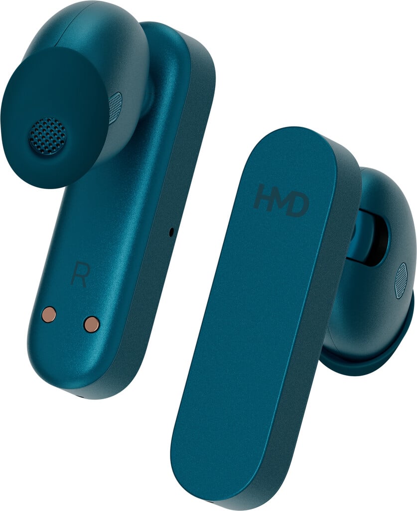 HMD Amped Wireless Bluetooth Noise-Cancelling Earbuds – Cyan #411399