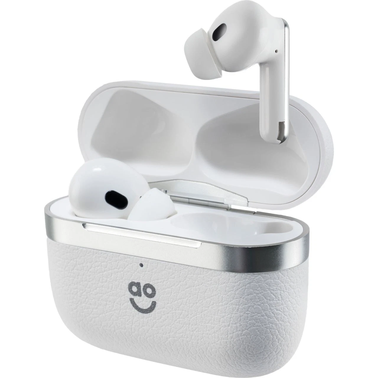 AO Noise Cancelling Wireless Bluetooth Wireless Earbuds Headphone White EE8031WHTAO #409133