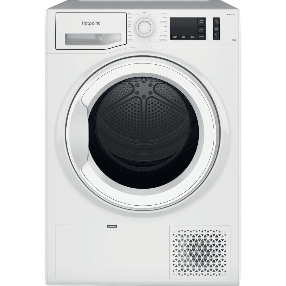 Hotpoint Crease Care NTM1192UK 9Kg Heat Pump Tumble Dryer – White – A++ Rated #399487