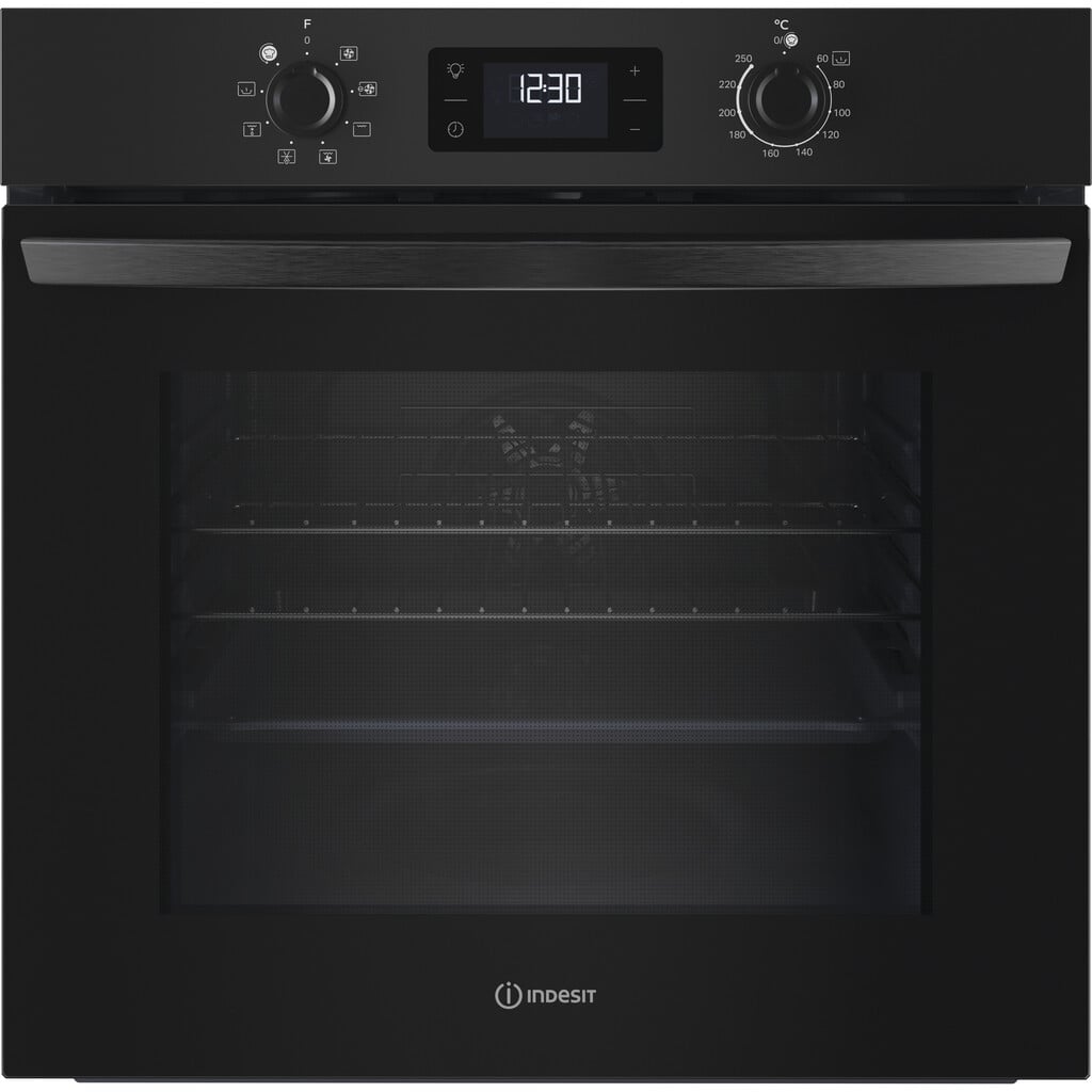 Indesit Turn&Go IO 253 B UK Built In Electric Single Oven – Black – A Rated #413019