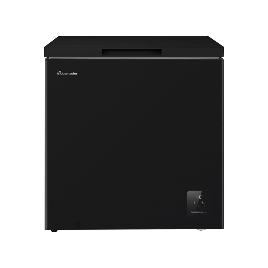 Fridgemaster MCF200EB Chest Freezer – Black – E Rated #412406