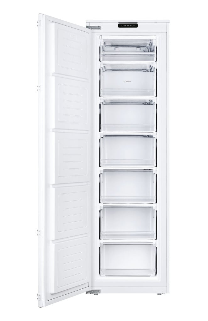 Candy CUS518EWK Integrated 177cm Upright Freezer with Sliding Door Hinge Kit – E Rated #412103