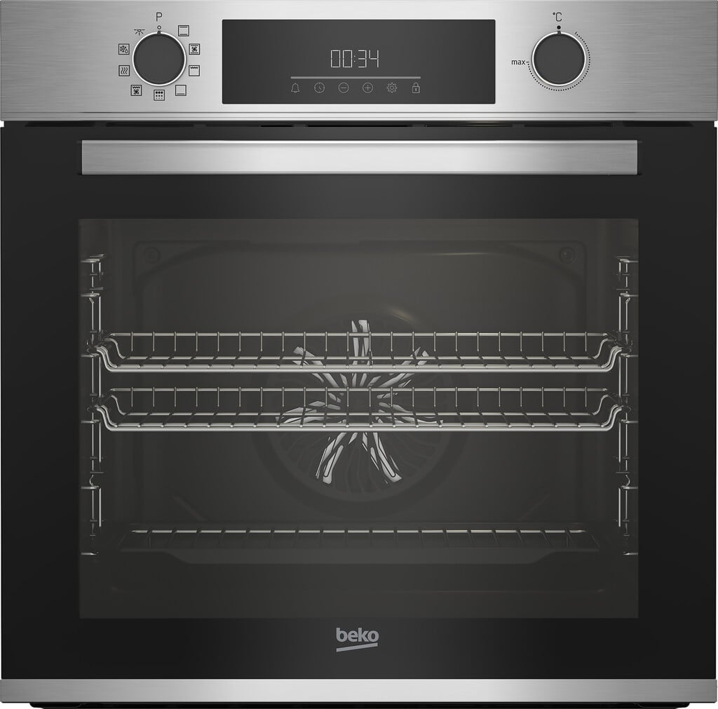 Beko BBIE12301XMP Built In Electric Single Oven with Pyrolytic Cleaning – Stainless Steel – A Rated #413458