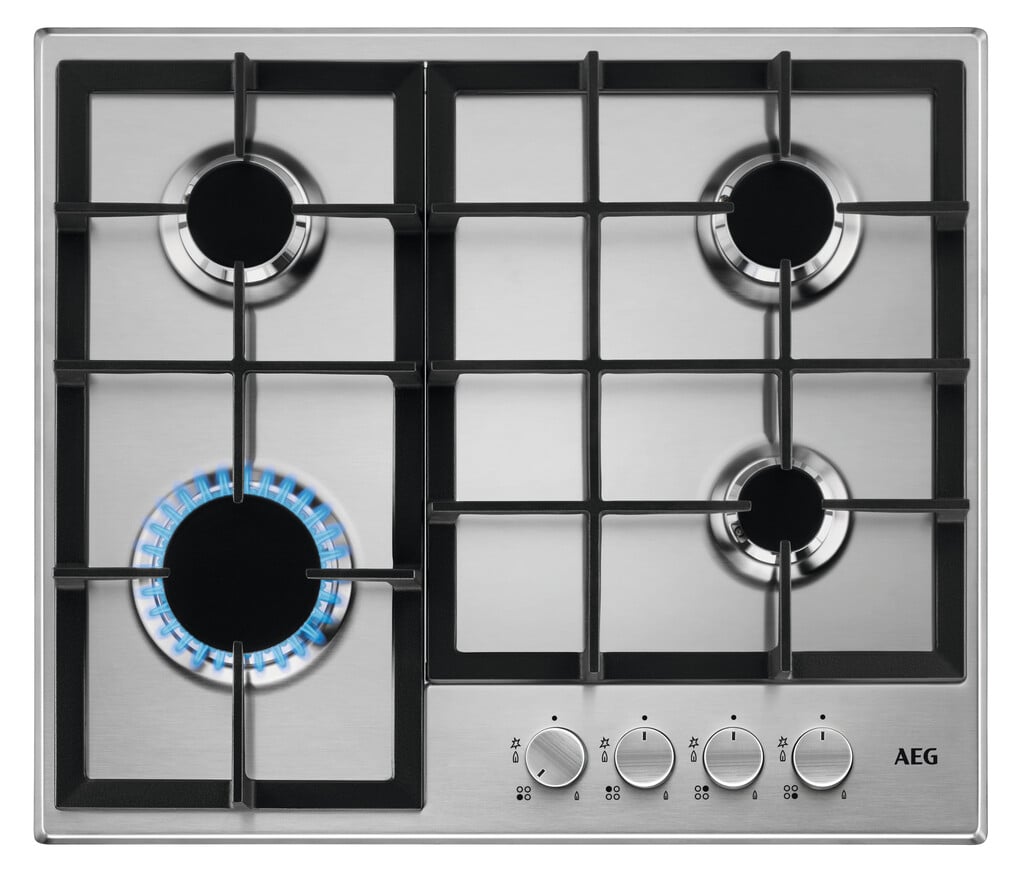 AEG HGE64200SM 59cm Gas Hob – Stainless Steel #411846