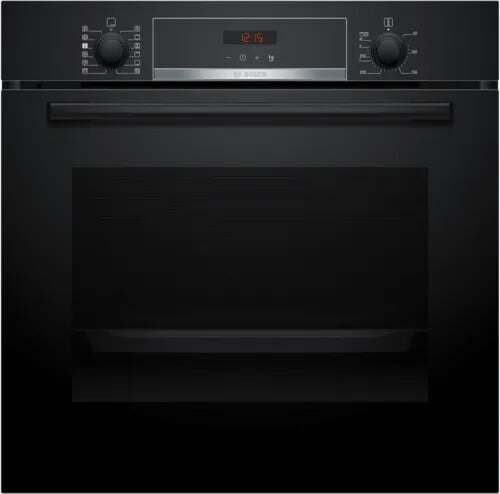 Bosch Series 4 HQA574BB3B Built In Electric Single Oven with Pyrolytic Cleaning – Black – A+ Rated #405455