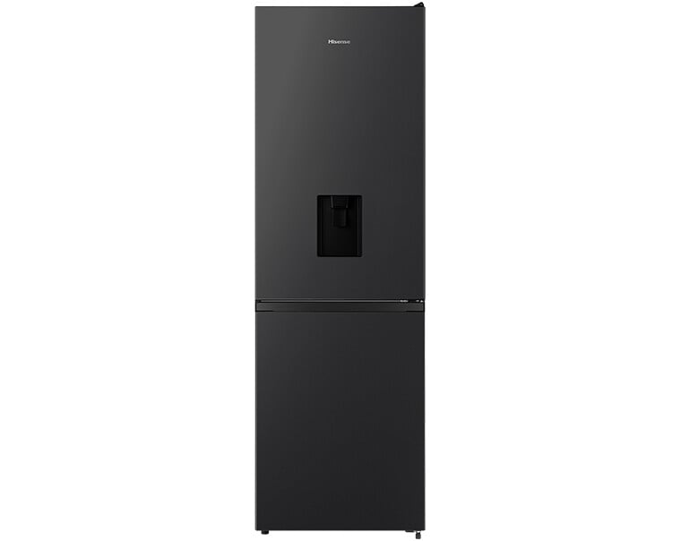 Hisense RB390N4WBE 186cm 60/40 Total No Frost Fridge Freezer – Black – E Rated #411664