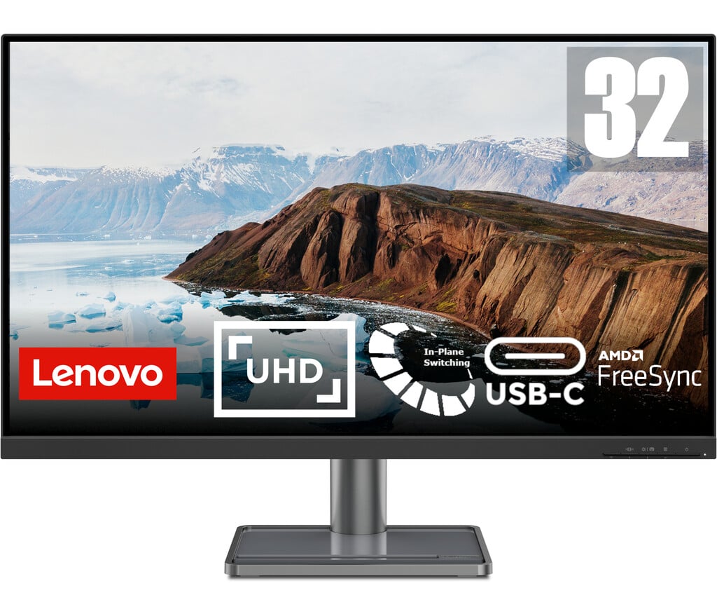 Lenovo L32p-30 31.5″ 4K Ultra HD IPS LED Monitor – Black & Grey #413317