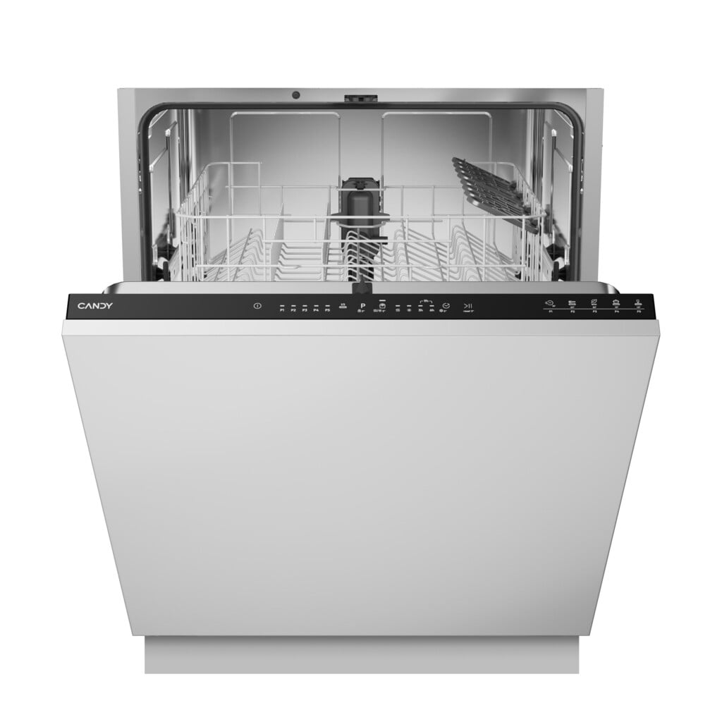 Candy RapidÓ CIP 3D9E0B-80 Fully Integrated Full Size Dishwasher – Black Control Panel – D Rated #412067