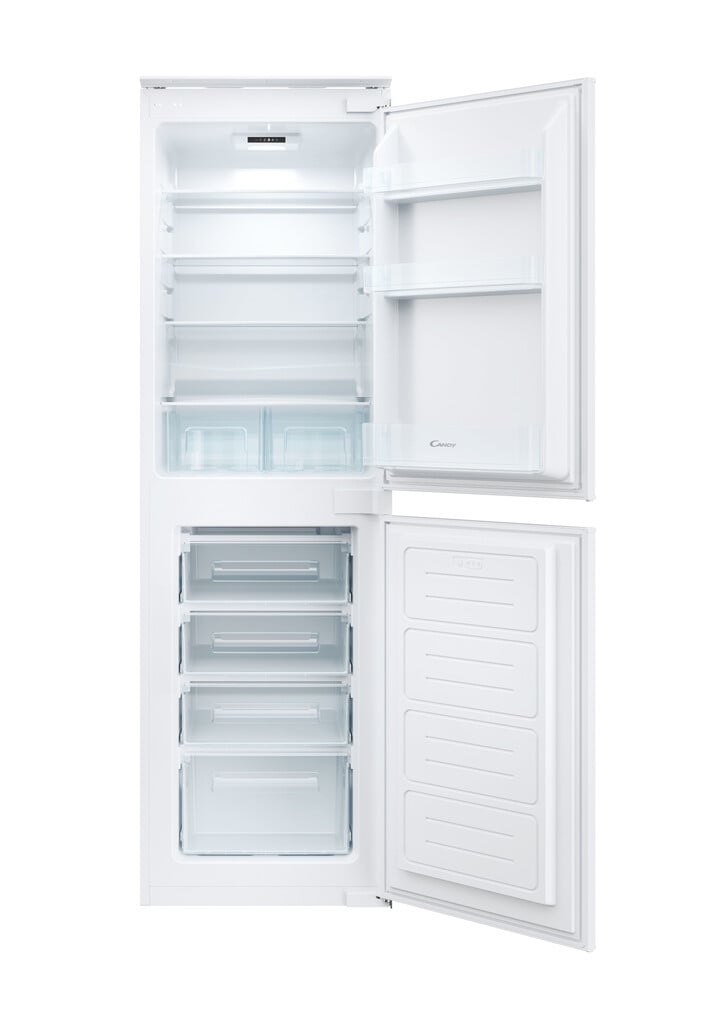 Candy CB50S518EK 177cm 50/50 Integrated Fridge Freezer with Sliding Door Hinge – White – E Rated #412401