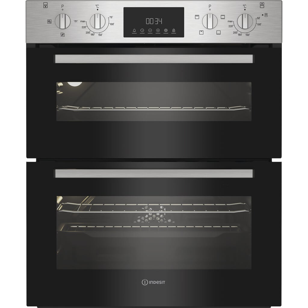Indesit DUI 10D IX Built Under Electric Double Oven – Stainless Steel – A/A Rated #413949