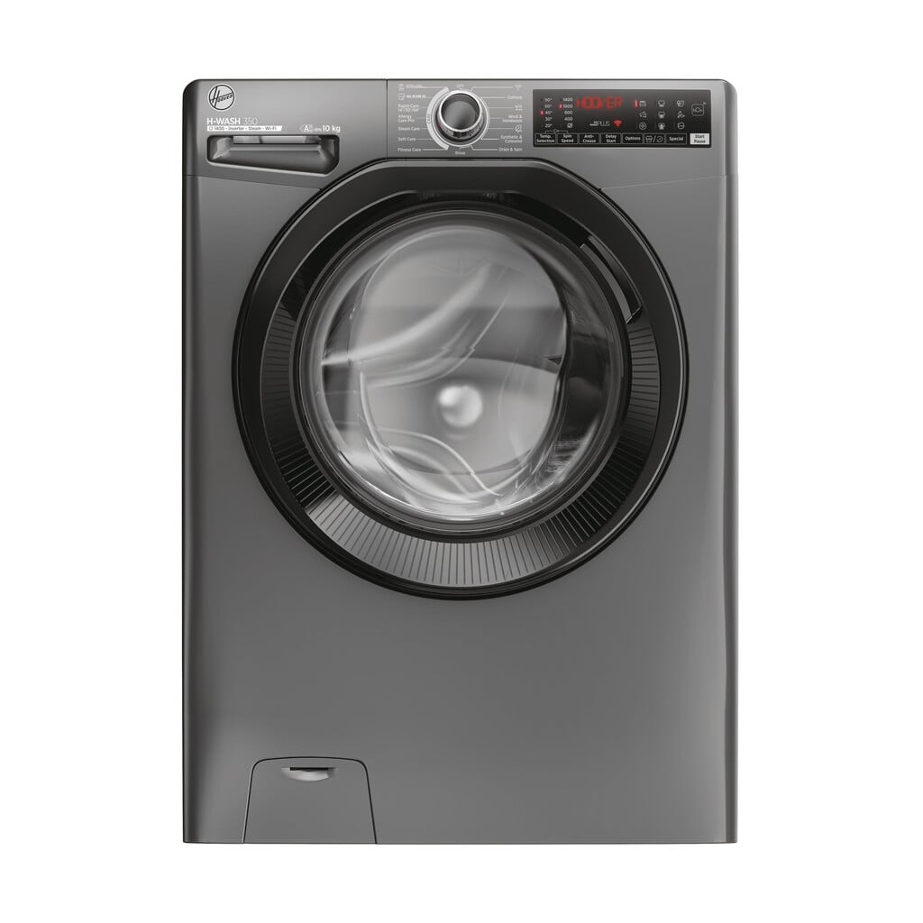 Hoover H-WASH 350 H3WPS4106TAMBR-80 10kg WiFi Connected Washing Machine with 1400 rpm – Graphite – A Rated #414062