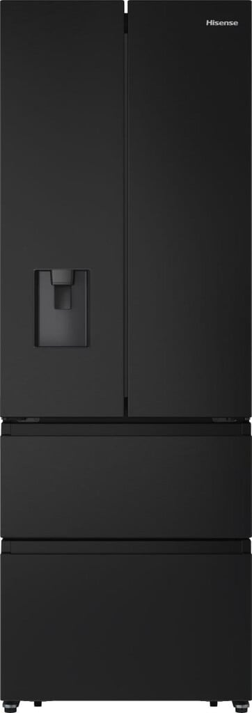 Hisense PureFlat RF632N4WFE Non-Plumbed Total No Frost American Fridge Freezer – Black / Stainless Steel – E Rated #413883