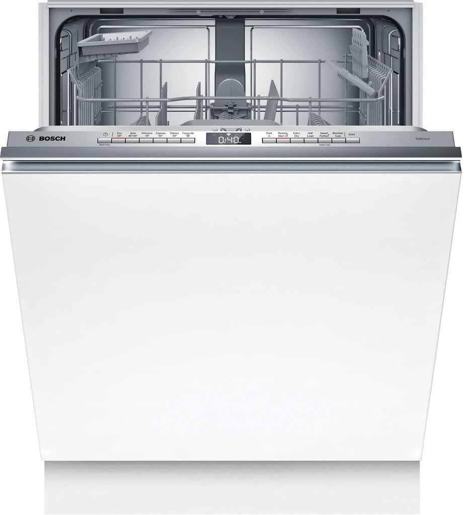 Bosch Series 4 SMH4HTX11G Fully Integrated Full Size Dishwasher – Silver Control Panel with Sliding Kit – C Rated #414845