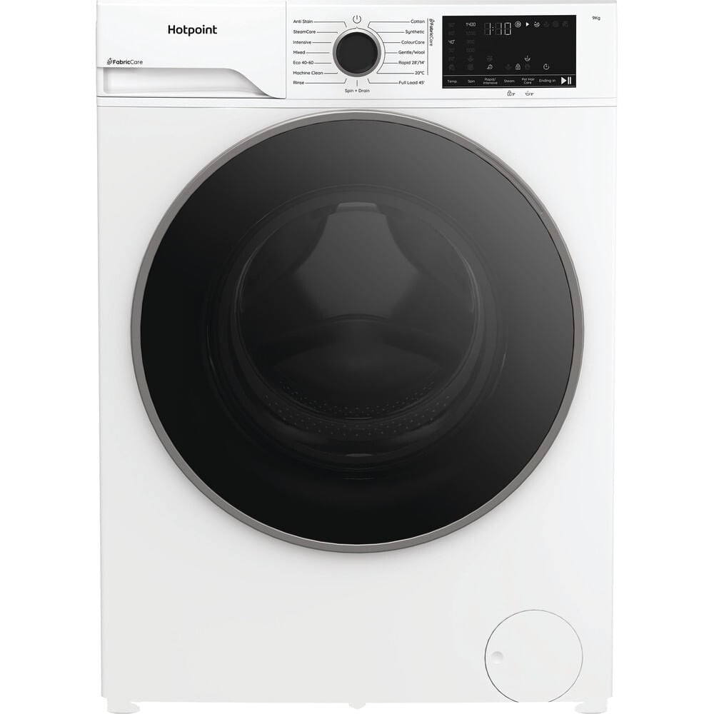 Hotpoint Fabric Care HBCA 93 CARE UK 9kg Washing Machine with 1400 rpm – White – A Rated #414430