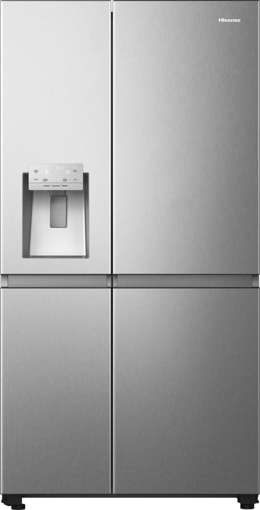 Hisense PureFlat Infinite RS818N4TIC Wifi Connected Non-Plumbed Total No Frost American Fridge Freezer – Stainless Steel – C Rated #414324