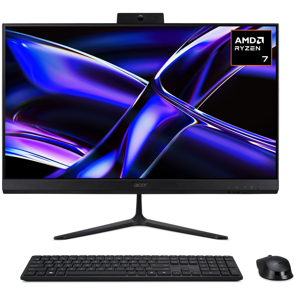Acer Aspire C27-B 27″ All In One – AMD Ryzen™ AI 7, 1TB SSD, 16 GB RAM – Black #414038