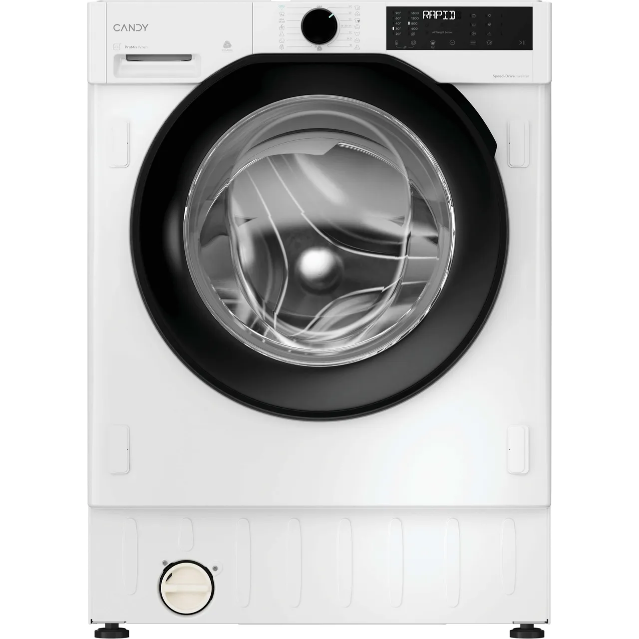 Candy ProWash BC4S496M6DB8-80 Wifi Connected Integrated 9Kg / 6Kg Washer Dryer with 1400 rpm – White – D Rated [Wash&Dry], A Rated [Wash Only] #413558