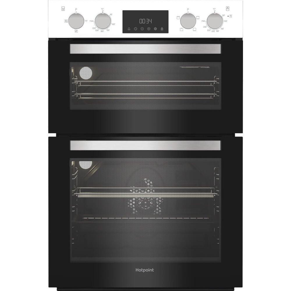 Hotpoint DIH 10D W Built In Electric Double Oven – White – A/A Rated #414224