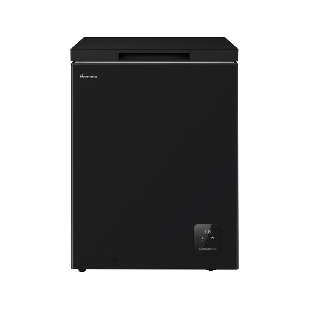 Fridgemaster MCF145EB Chest Freezer – Black – E Rated #414570