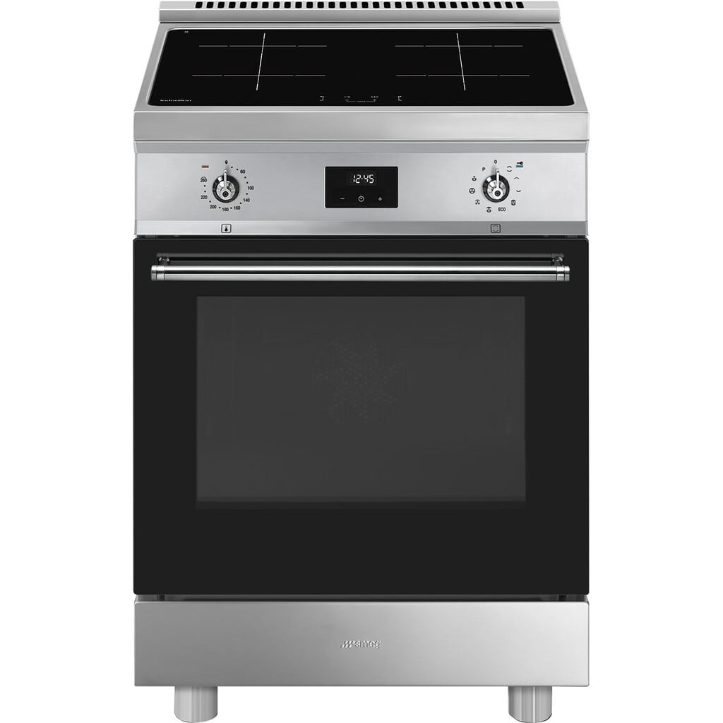 Smeg Concert C6IPXT2 60cm Wide Electric Cooker with Induction Hoband Pyrolytic Cleaning – Stainless Steel – A Rated #415317