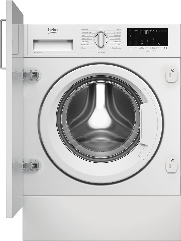 Beko WTIK72121 Integrated 7kg Washing Machine with 1200 rpm – White – A Rated #415562